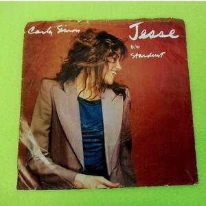 Carly Simon - Jesse / Stardust WBS49518 - 1980 Warner‎ 45rpm Vinyl Record Single